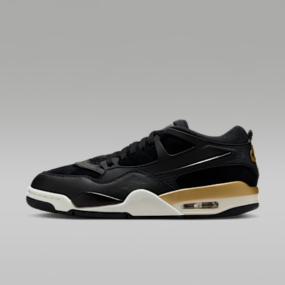 Jordan Air Jordan 4 RM Men's Shoes - Black/Sail/Team Gold/Metallic Gold - Size 7