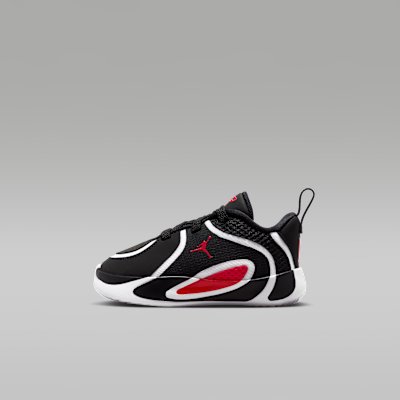 Jordan Tatum 4 Baby/Toddler Shoes - Black/White/University Red - Size 2C