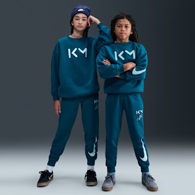 Nike Kylian Mbappé Club Fleece Joggers - Green Abyss/Igloo/Light Dew - XS
