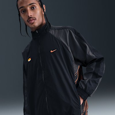 Nike Sportswear Tuned Air Men's Woven Tracksuit Top - Black/Dark Smoke Grey - XS