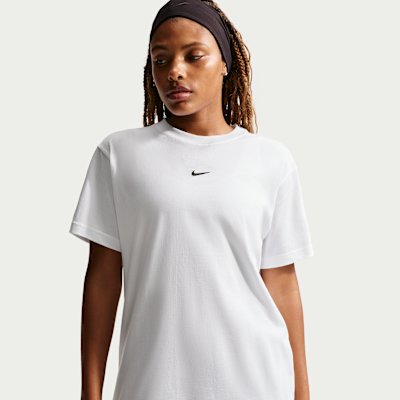 Nike Sportswear Women's Oversized Short-Sleeve T-Shirt - White/Black - Size XS