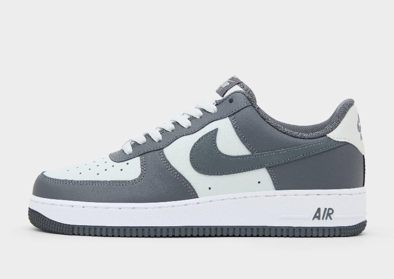 Nike Air Force 1 Low Trainers in Photon Dust and Dark Grey