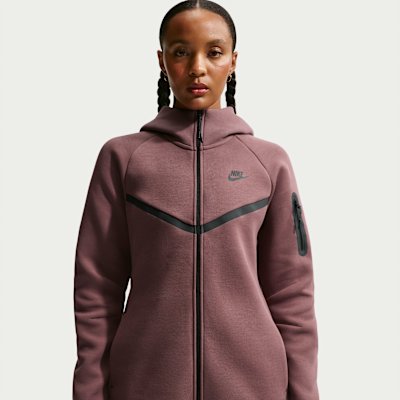 Nike Sportswear Tech Fleece Windrunner Women's Full-Zip Hoodie - Tattoo/Black - Size XS