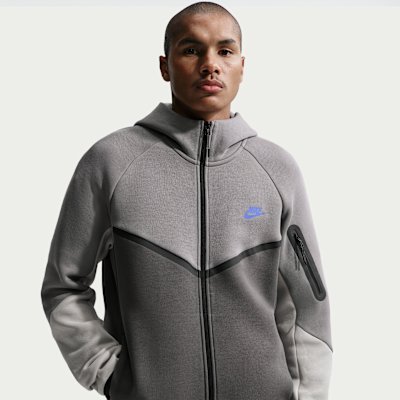 Nike Tech Men's Fleece Windrunner Full-Zip Jacket - Pencil Point/Medium Ash/College Grey/Sapphire - XS