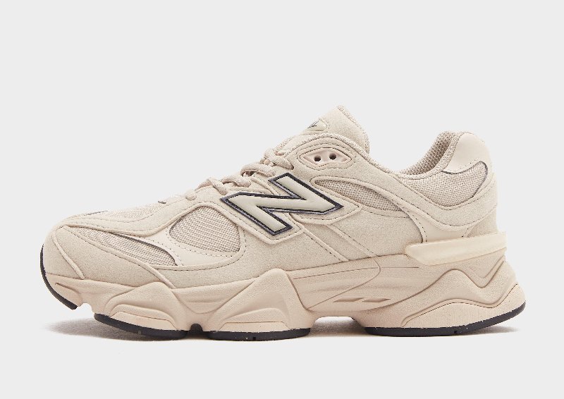 New Balance 9060 Lace Grade School Sneakers in Beige and Black