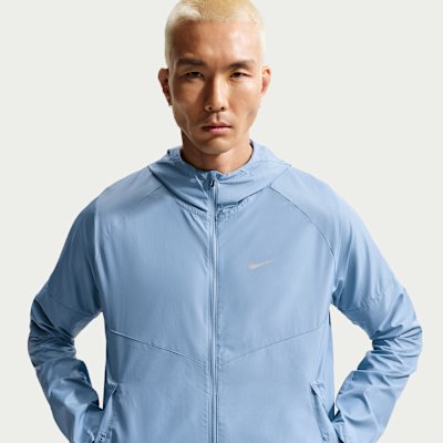 Nike Miler Men's Repel Running Jacket - Work Blue, Size S