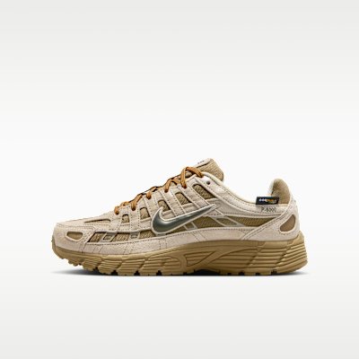 Nike P-6000 Premium Kids' Shoes - Filbert/Desert Khaki/Light Khaki/Cargo Khaki - Size 3.5Y
