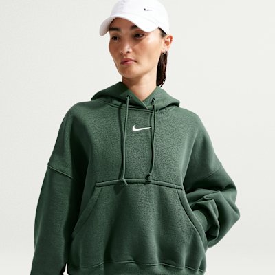 Nike Sportswear Phoenix Fleece Women's Over-Oversized Pullover Hoodie - Fir/Sail - Size XS