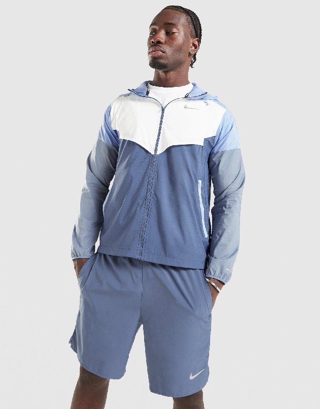 Nike Impossibly Light Windrunner Men's Running Jacket - White/Diffused Blue - Size XS