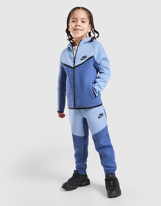 Nike Tech Fleece Tracksuit for Children in Blue