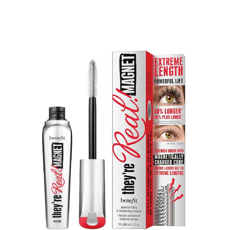 Benefit They're Real Magnet Extreme Lengthening and Powerful Lifting Mascara in Supercharged Black, 9g