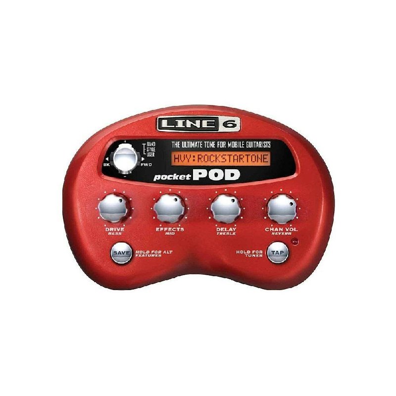 Line 6 Pocket POD Portable Guitar Effects Unit with 300+ Presets, 32 Amp Models