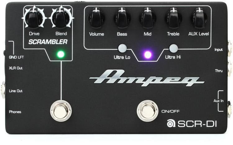 Ampeg SCR-DI Bass DI Preamp with Scrambler Overdrive Pedal