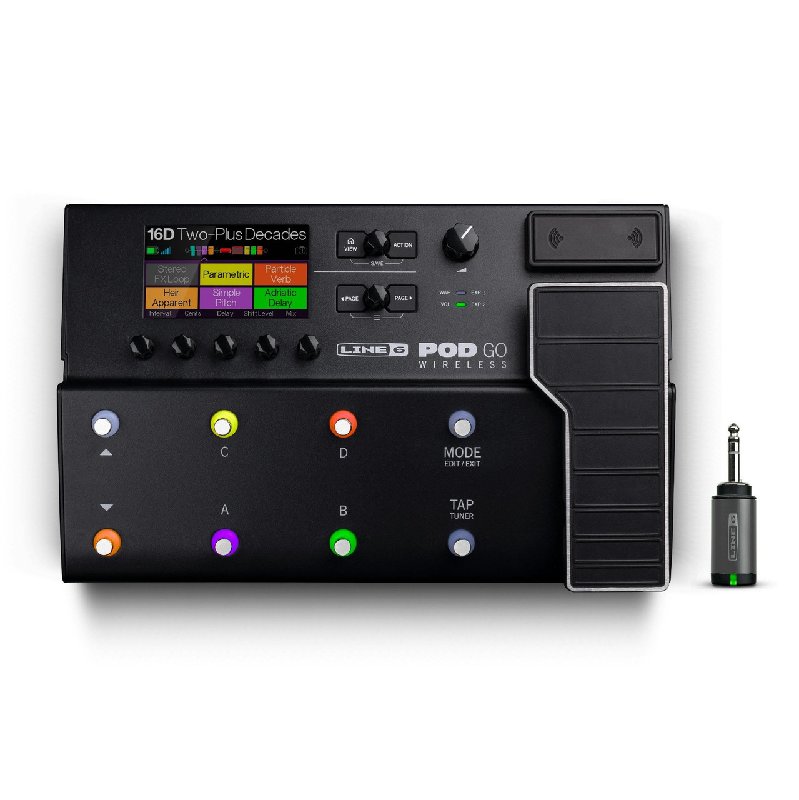 Line 6 Pod Go Wireless Modelling and Multi-Effects Pedal with Relay G10TII Transmitter