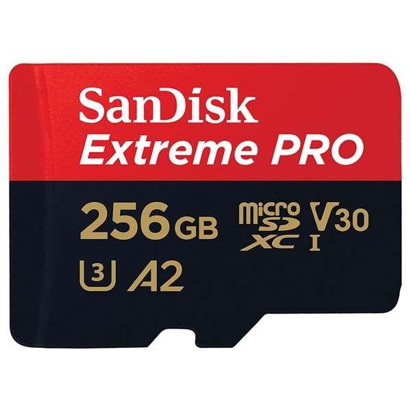 SanDisk Extreme PRO 256GB A2 UHS-I microSDXC Card with SD Adapter