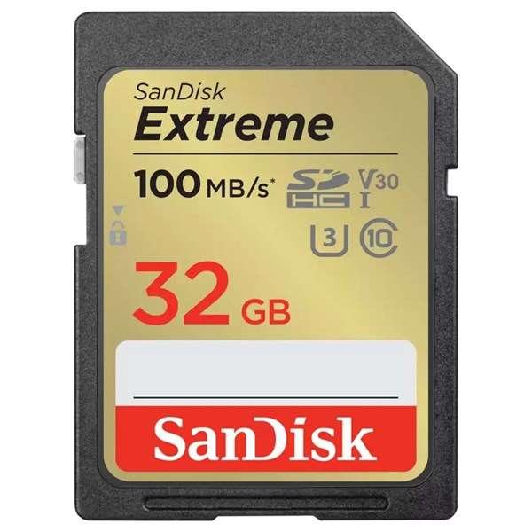 SanDisk Extreme 32GB UHS-I SDHC Memory Card Twin Pack