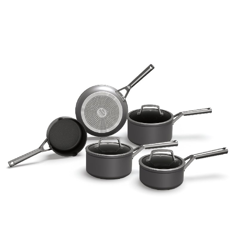 Ninja Zerostick Aluminium 5-Piece Non-Stick Pan Set in Grey