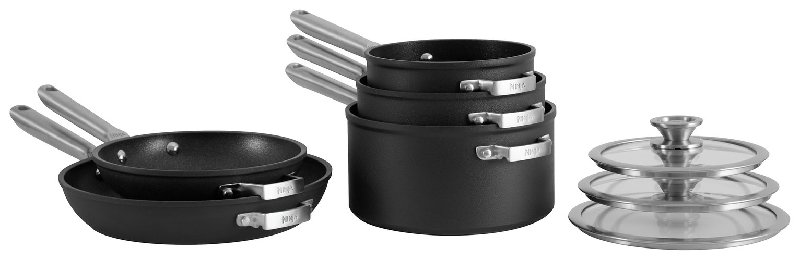 Ninja Foodi Stackable 5 Piece Non-Stick Aluminium Pan Set with ZEROSTICK Technology