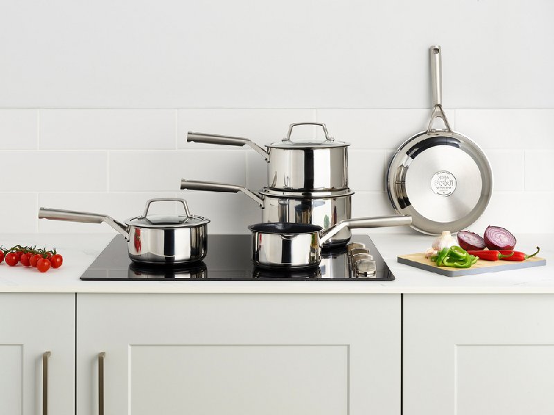 Ninja Zerostick Stainless Steel 5-Piece Non-Stick Pan Set
