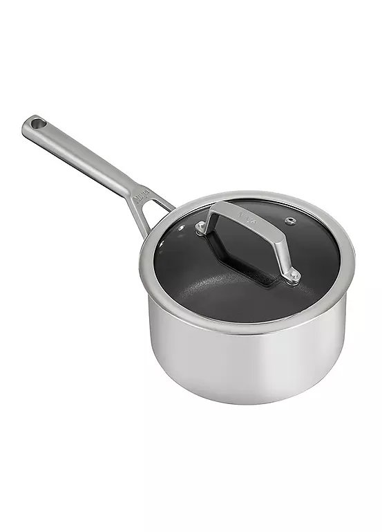 Ninja Foodi ZEROSTICK Stainless Steel 18cm Saucepan with Lid