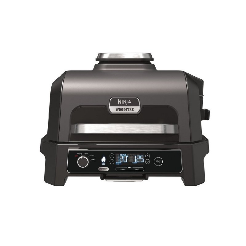 Ninja OG850UK Woodfire Pro XL Electric BBQ Grill and Smoker - Black/Grey