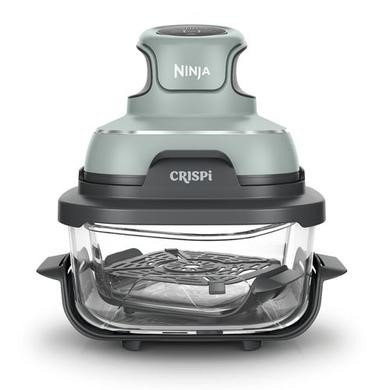 Ninja CRISPi 4-in-1 Portable Air Fryer with 3.8L & 1.4L Glass Containers in Sage