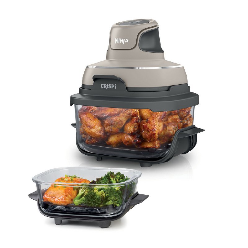 Ninja FN101UKST CRISPi 4-in-1 Portable Air Fryer, 4.5L Capacity, Stone Finish