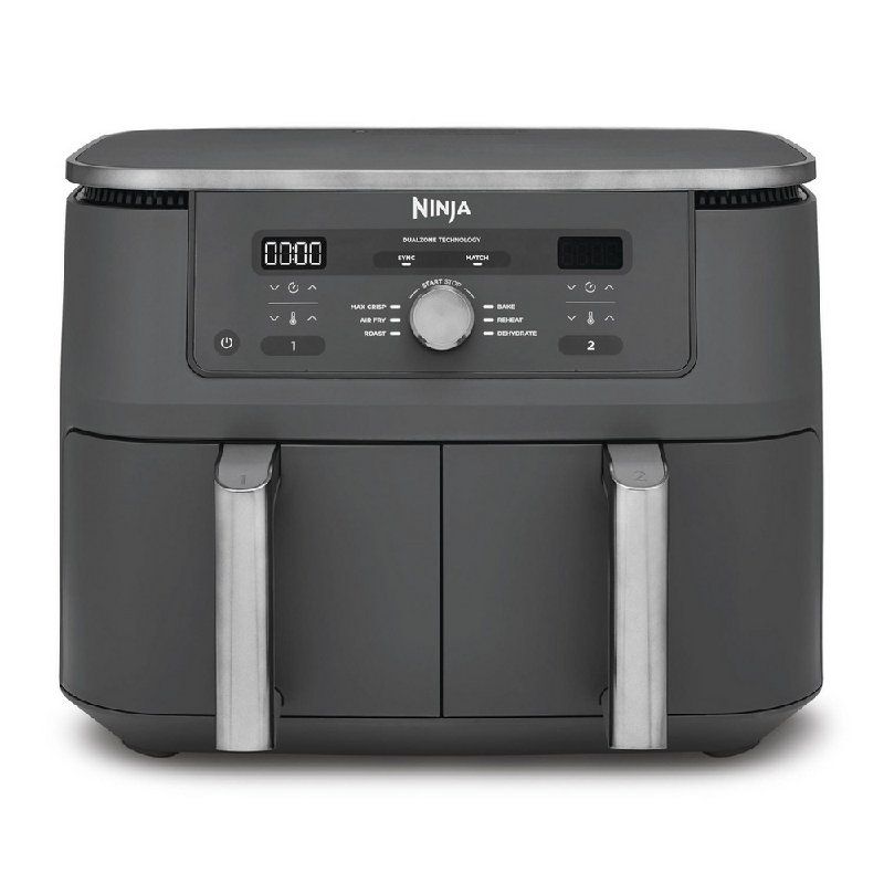 Ninja DZ400UK 9.5 Litre MAX 6-in-1 Dual Zone Air Fryer - Gun Metal Grey