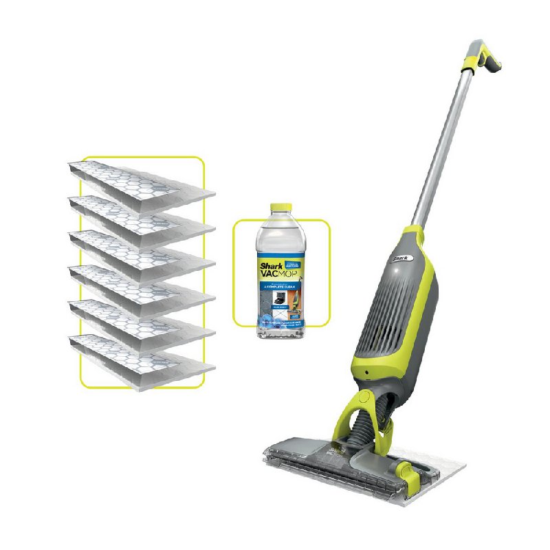 Shark VM200UK VacMop Cordless 2-in-1 Vacuum Mop with Targeted Spray, Charcoal Grey