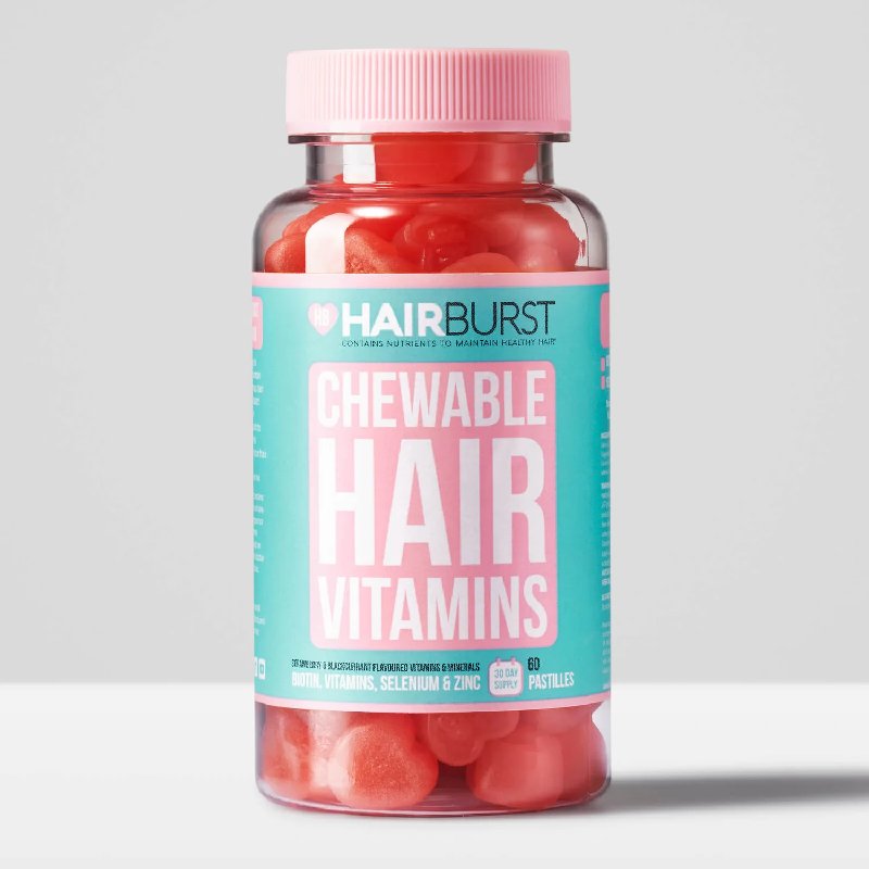 Hairburst Strawberry Chewable Vitamins - 60 Capsules