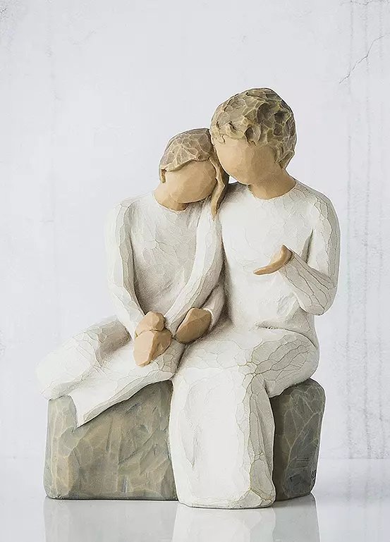 Willow Tree 'With My Grandmother' Figurine in Resin, H14.5cm
