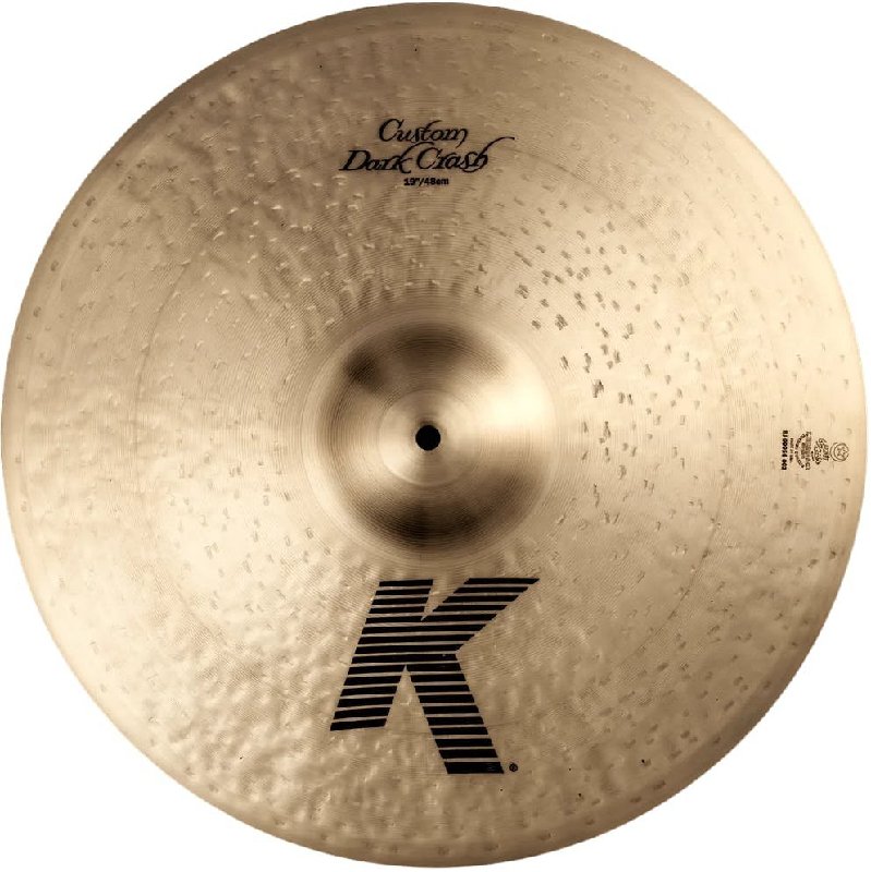 Zildjian 19" K Custom Dark Crash Cymbal, Thin Weight, Traditional Finish