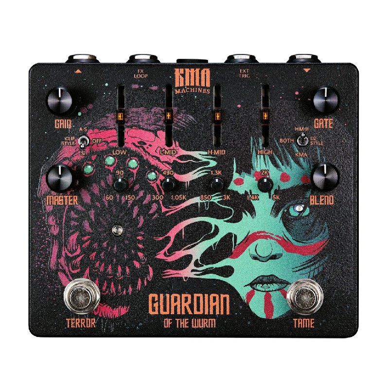 KMA Machines Guardian of the Wurm Metal Distortion Pedal with Noise Gate