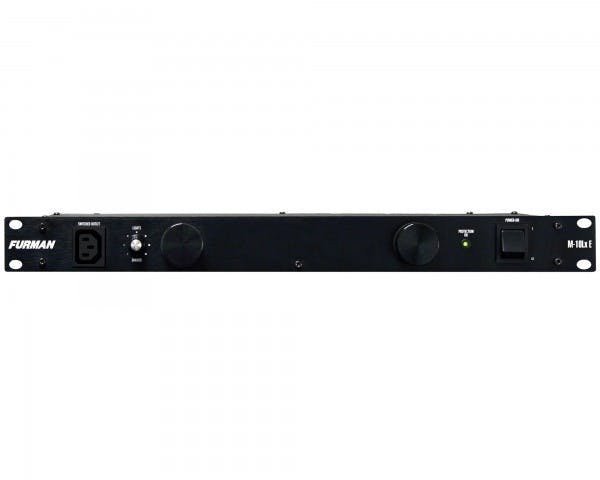 Furman M-10LX E Power Conditioner with Two LED Lights, 10A, 11 Outlets, 1U Rack Mount