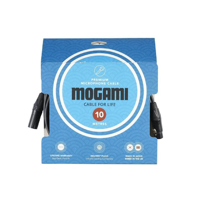 Mogami Quad Neglex 10m XLRF to XLRM Microphone Cable with Neutrik Connectors
