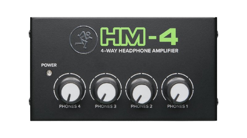 Mackie HM-4 4-Way Headphone Amplifier Splitter with Independent Volume Controls