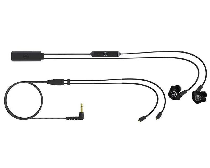 Mackie MP-240 BTA Dual Hybrid Driver Professional In-Ear Monitors with Bluetooth Adapter