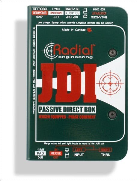 Radial Engineering JDI Passive DI Box with Jensen Transformer