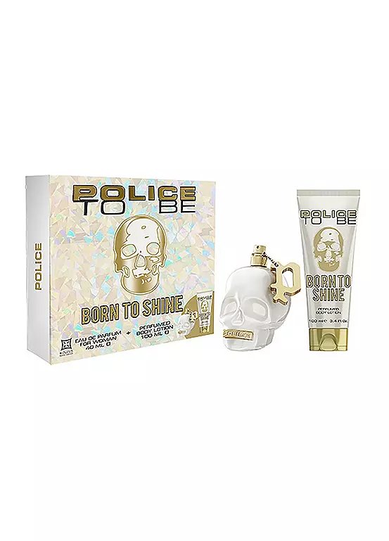 Police To Be Born To Shine Women's Gift Set with 40ml Eau de Parfum and 100ml Body Lotion