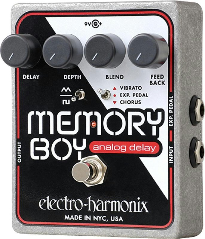 Electro-Harmonix Memory Boy Analogue Delay Effects Pedal with Chorus and Vibrato