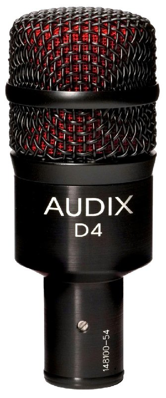 Audix D4 Hypercardioid Dynamic Instrument Microphone