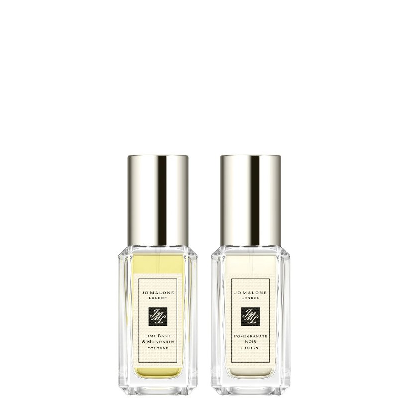Jo Malone London Tantalising and Seductive Travel Cologne Duo with Lime Basil & Mandarin and Pomegranate Noir 9ml Each