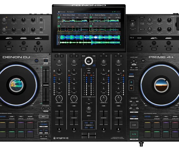 Denon DJ Prime 4+ Standalone 4-Deck DJ Controller with 10-inch Touchscreen