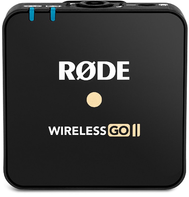 Rode Wireless GO II TX Transmitter Unit with Omnidirectional Microphone and 40+ Hour Recording