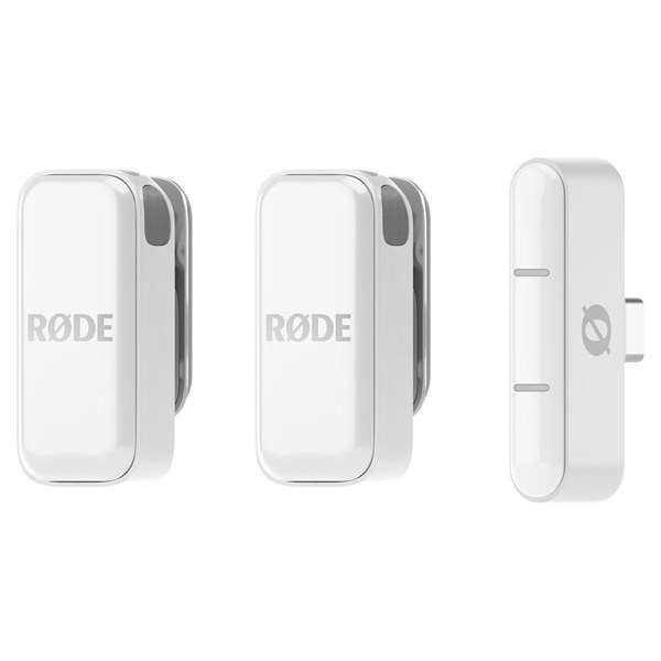 Rode Wireless Micro Ultra-Compact Wireless Microphone, USB-C (White)