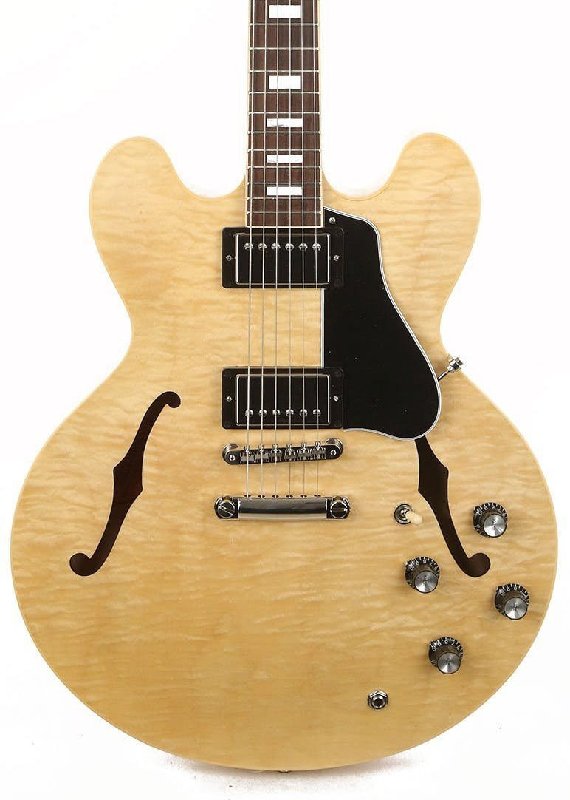 Gibson ES-335 Figured Semi Hollow Electric Guitar in Antique Natural