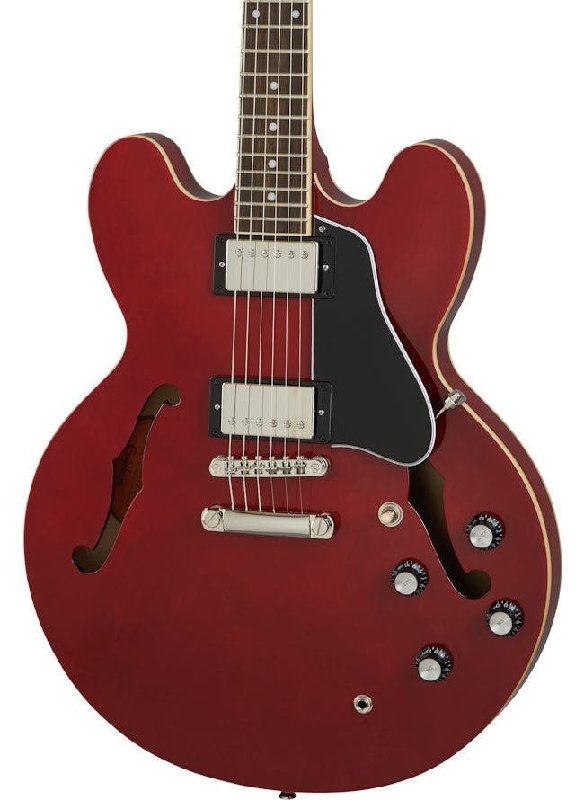 Epiphone Inspired by Gibson ES-335 Semi-Hollow Electric Guitar in Cherry
