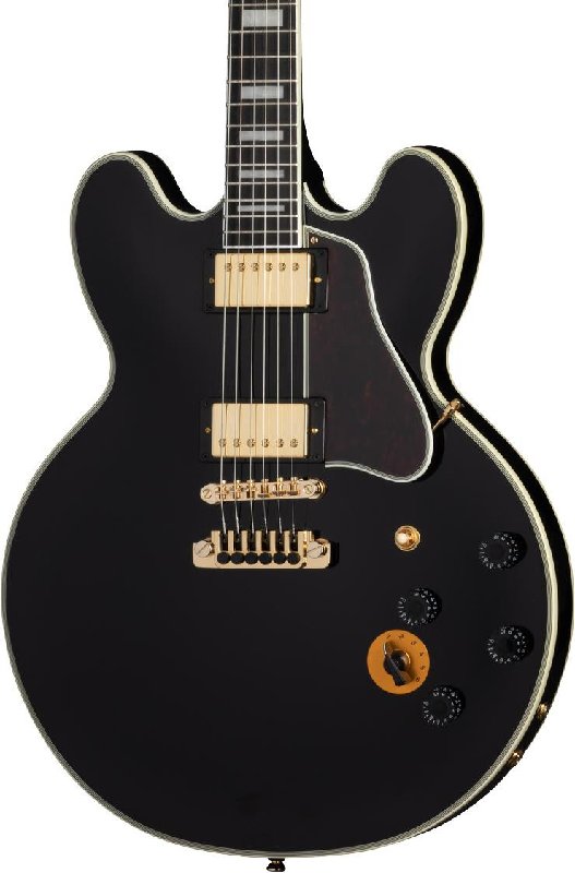 Epiphone B.B. King Signature Lucille Semi-Hollow Electric Guitar in Ebony with EpiLite Case