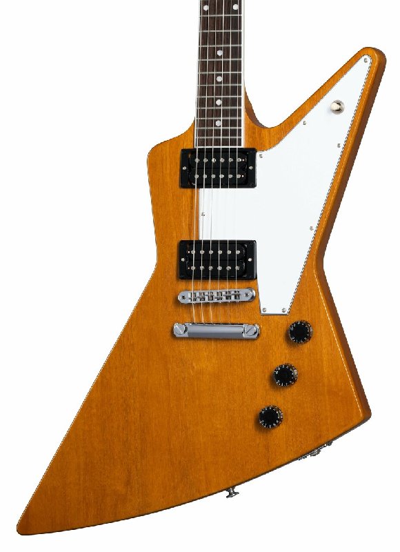 Gibson 70s Explorer Electric Guitar in Antique Natural with Mahogany Body and Slim Taper Neck