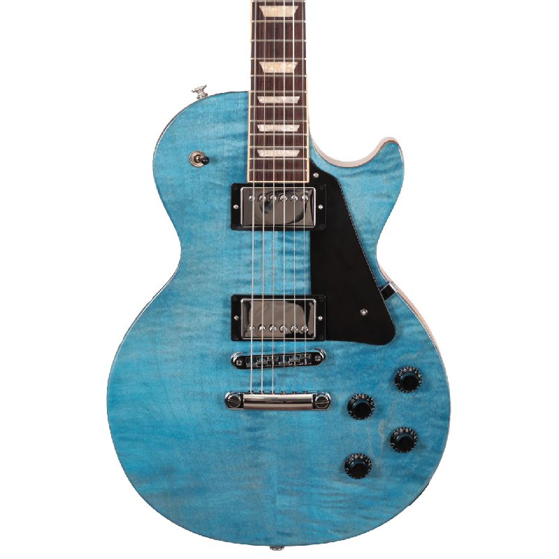 Gibson Les Paul Studio Figured Electric Guitar in Ocean Blue